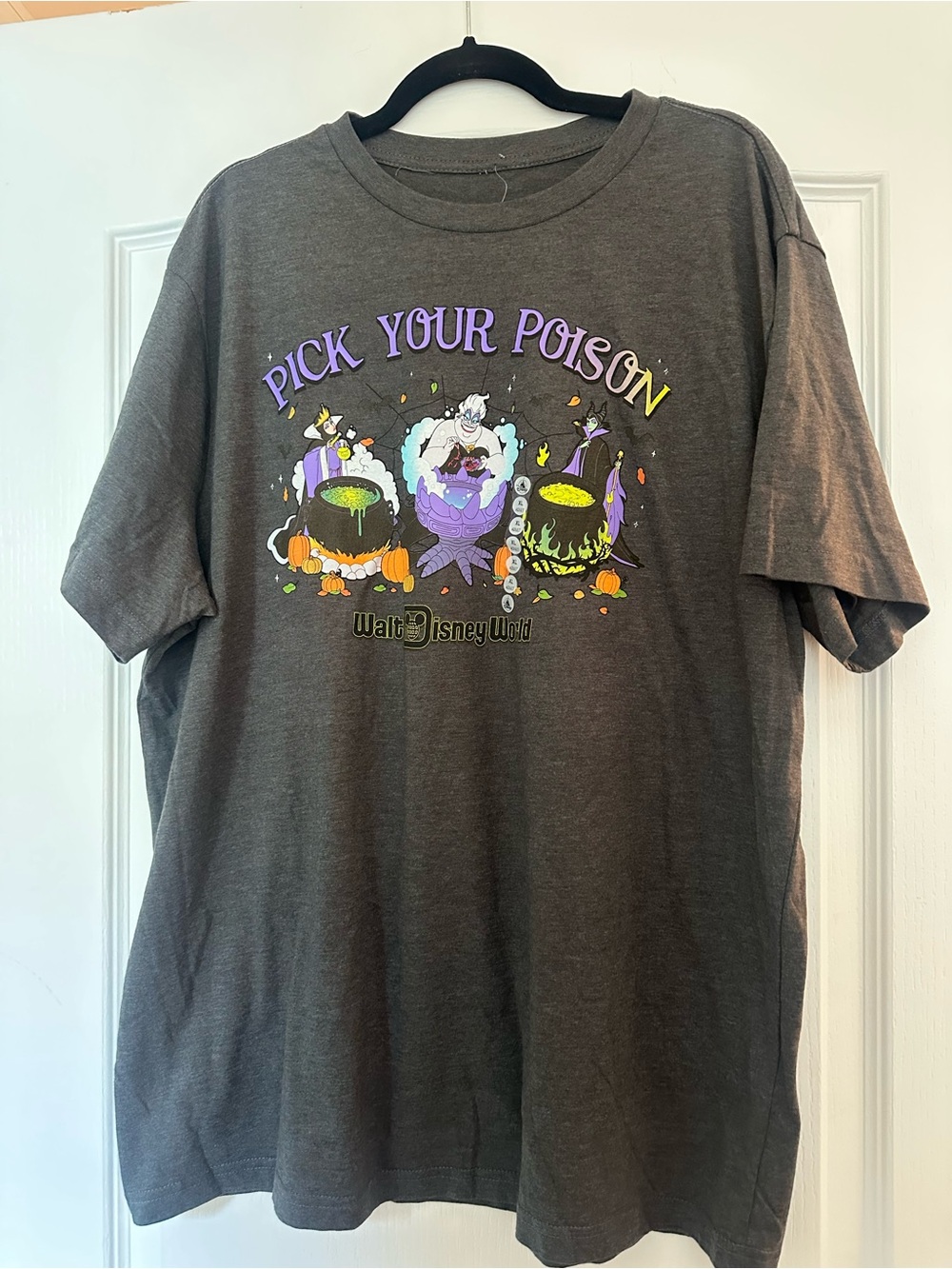 Disney Gray "Pick Your Poison" Villains Graphic Tee
